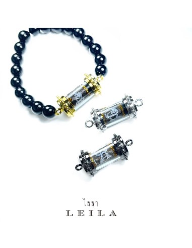 Leila Amulets Hundred Paramour (Roi Chu) Dok Khru with Black Thread