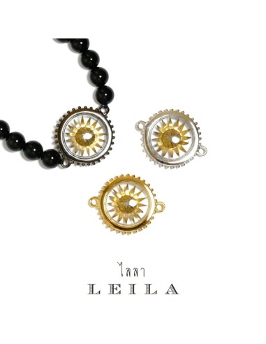 Leila Amulets ดอกพิกุลเงิน ห่วงข้าง