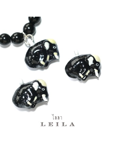 copy of Leila Amulets Chawhesin (Chang Long Nga, Phaya Long Ngao) Baby Leila Collection Black White