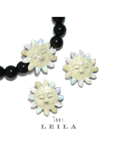 Leila Amulets Sunshine Amulet, Luck Changing Sun (Phra Athit Phlik Duang Hom Lok) Baby Leila Collection Pastel