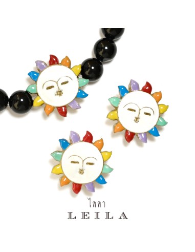 Leila Amulets Sunshine Amulet, Luck Changing Sun (Phra Athit Phlik Duang Hom Lok) Baby Leila Collection Pride Month