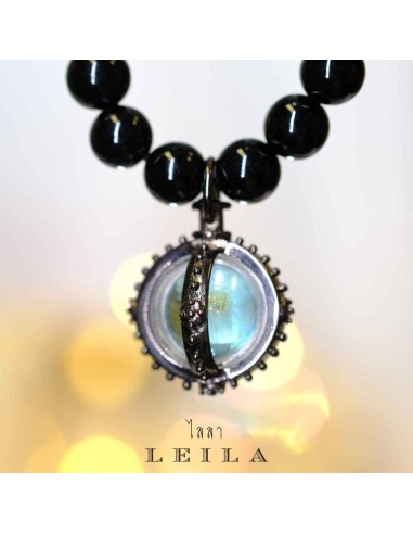 Leila Amulets The Lucky Marble, Orb of blessing Blue Color with Special Frame