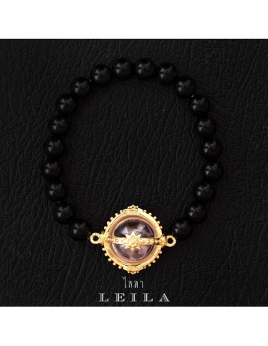 Leila Amulets The Lucky Marble, Orb of blessing Pink Color with Special Star Frame