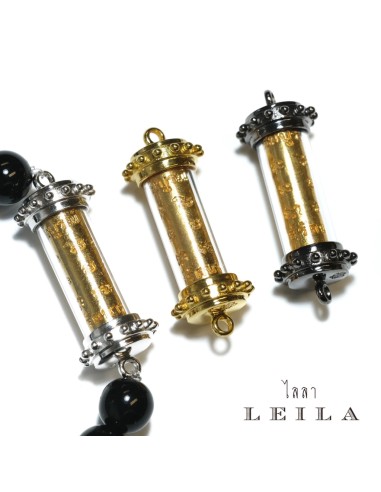 Leila Amulets หล่อมหาเสน่ห์เมตตา สีทอง ใส่กรอบ