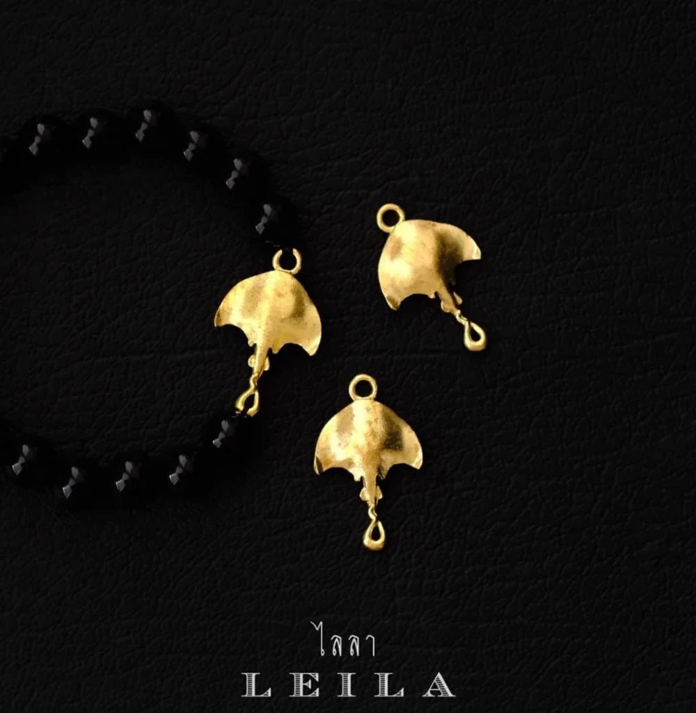 Leila Amulets Golden Stingray of Wealth
