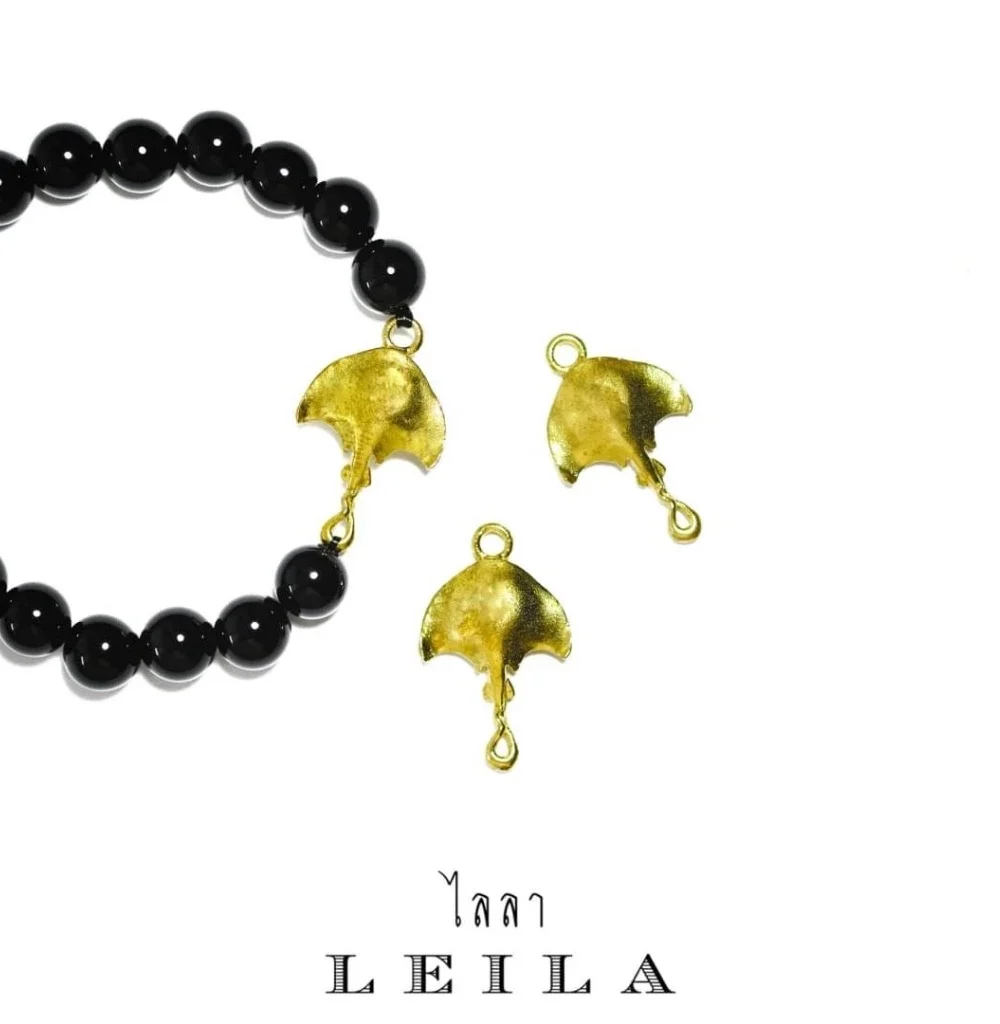 Leila Amulets Golden Stingray of Wealth