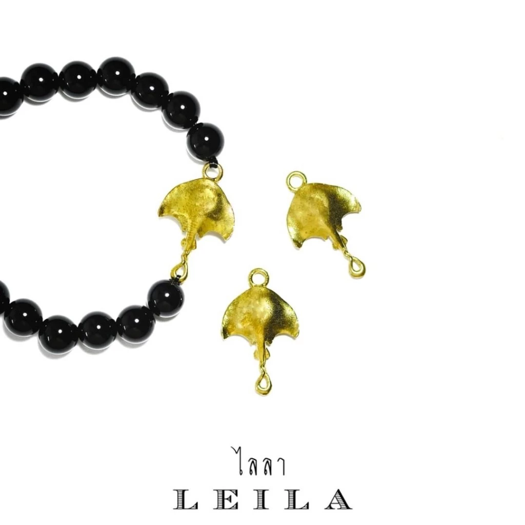Leila Amulets Golden Stingray of Wealth