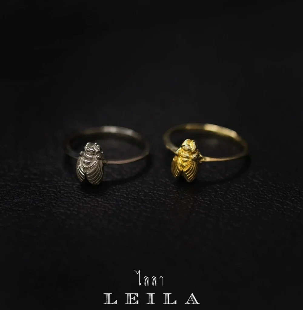 Leila Amulets แหวน แมลงภู่คำหลวง รุ่น ทรัพย์บันดาล